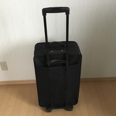 スーツケース　黒　布製　コムサ