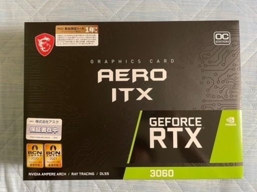msi GEFORCE RTX3060 12GB AERO ITX 未使用