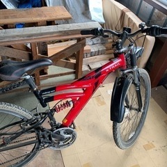 中古　26インチマウンテンバイク　18段