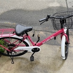 ジモティ来店特価!! 軽快車 ダイニチ 27インチ パープル J-1052