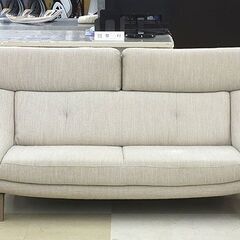 札幌市/清田区 karimoku/カリモク 2.5人掛けソファ UU46モデル UU4622F281 ベージュ系 布張り ファブリック