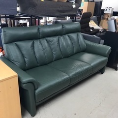 取引場所　南観音　ロ2209-611 ３人掛けソファ　モスグリーン