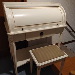 アンティーク調ライティングビューロー＆椅子セット