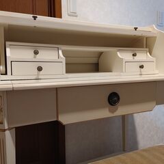 アンティーク調ライティングビューロー＆椅子セット