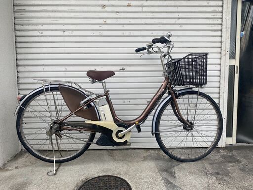 地域限定送料無料　ヤマハ　パス　新基準　子供乗せ　4AH　茶　アシスタ　ビビ　神戸市　電動自転車