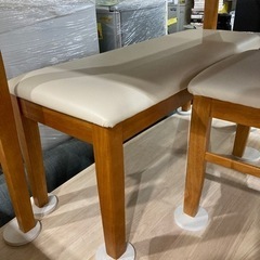 不二貿易　テーブル×1イス×1 ベンチ×1 【3点セット】クリーニング済み【管理番号82309】