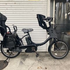 地域限定送料無料 ヤマハ パスバビー 三人乗り バッテリー二個 新基準