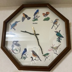 野鳥掛け時計 ジャンク品