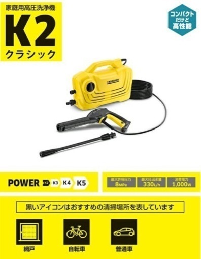 KARCHER ケルヒャー　K2クラシック　高圧洗浄機　新品未開封