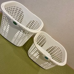 洗濯セット（カゴ＋パラソル型ハンガー）