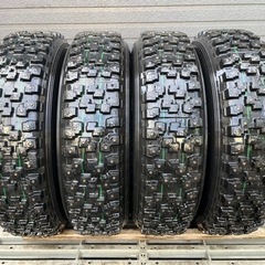 175/80R14 スパイクタイヤ フルピン 鉄ホイール 100 4H