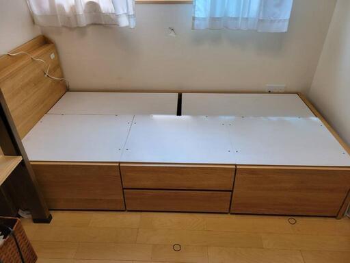 ニトリ収納付きシングルベッド☆