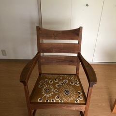 北欧風 木製 肘掛け付き 椅子 国産 チェア