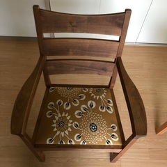 北欧風 木製 肘掛け付き 椅子 国産 チェア