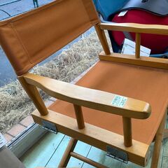 【トレファク花小金井】ディレクターズチェア 井端工芸 アウトドアチェア オレンジ 汚れ有 中古家具 武蔵野市 小平市 小金井市 国分寺市 杉並区 買取 販売