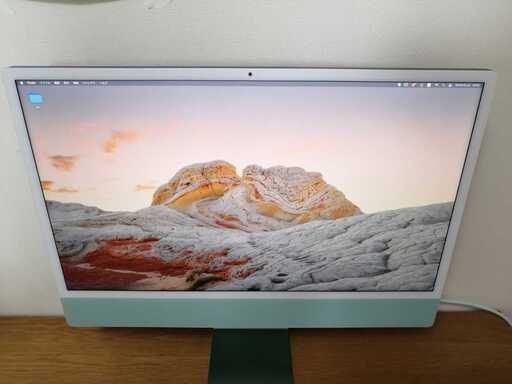 iMac 2021　4.5K Retina 24インチ M1 8コア/8コアGPU/16GB/SSD500GB グリーン