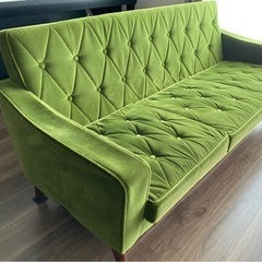 ※ご購入者様決定※キャンセル待ちの方あり※カリモク60 ロビーチェア 3シーター モケットグリーン ソファ 