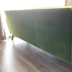 ※ご購入者様決定※キャンセル待ちの方あり※カリモク60 ロビーチェア 3シーター モケットグリーン ソファ 