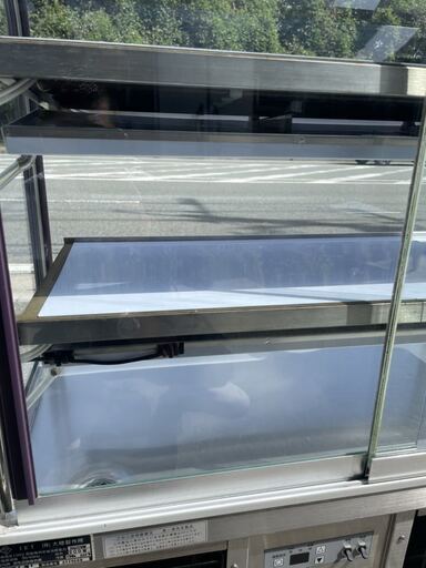 □中古品 大穂製作所 対面冷蔵ショーケース ケーキ OHGU-T-900B 動作