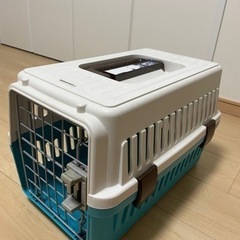 猫 犬 ペット キャリーバッグ 青