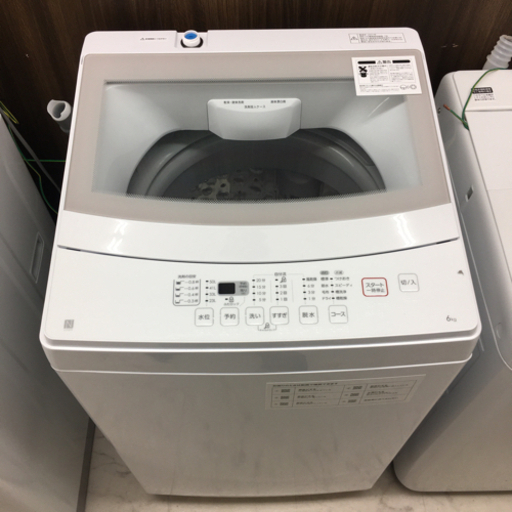 全自動洗濯機　6kg　2021年製　ニトリ　NTR60