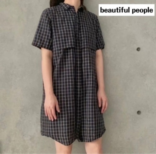 beautiful peopleのチェックワンピース