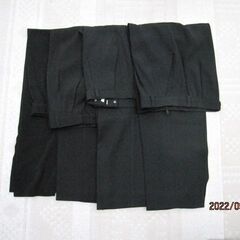 黒　ズボン　パンツ　４本組