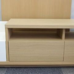 幅149.5㎝ テレビボード 高さ42×奥行42㎝ ナチュラル×ホワイト TV台  ローボード 札幌 北20条店 幅149.5㎝ テレビボード 高さ42×奥行42㎝ ナチュラル×ホワイト