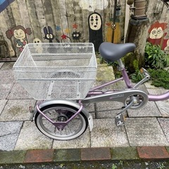 Y1018】大人用三輪車 ブリヂストン WAGON 前18インチ・後16インチ 