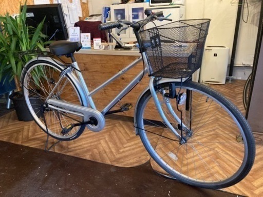 後輪タイヤ新品！】27インチ自転車 シルバー assurwi.ma