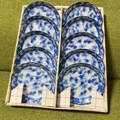 【再値下げ】青い小皿、10皿セット