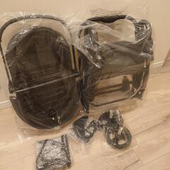 【新品未使用】ペットカート Beberoad(ブラックプラス)