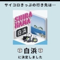 サイコロきっぷ　白浜行き　2名分