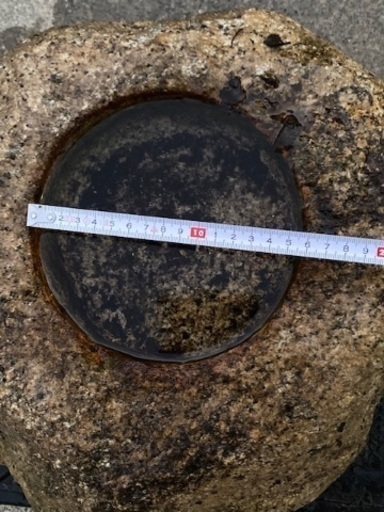 古い時代 つくばい 蹲 検 御影石手水鉢天然自然石坪庭茶道石仏庭園