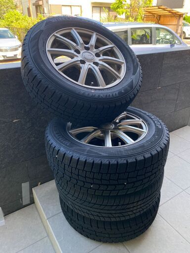 スタッドレス】7-8部山 195/65-15 +43 PCD100 5穴 DUNLOP WINTER MAX | www