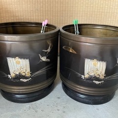 火鉢 真鍮 アンティーク 昭和レトロ　２個セット