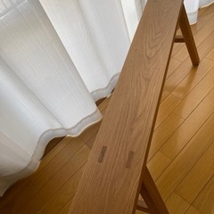 無印良品　ベンチ　オーク材
