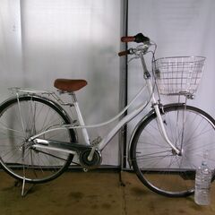 C241　限定特価　整備済み★ブリヂストン　ロココロイヤル　ホワイト★ 中古自転車 【27インチ 】