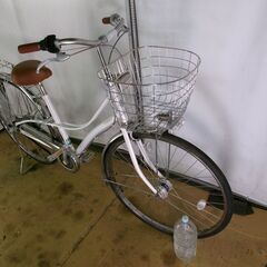 C241　限定特価　整備済み★ブリヂストン　ロココロイヤル　ホワイト★ 中古自転車 【27インチ 】
