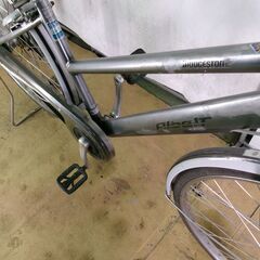 C242　限定特価　整備済み★ブリヂストン　アルベルト　シルバー★ 中古自転車 【27インチ 】