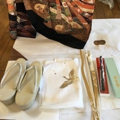 留袖　帯　帯締め　帯揚げ　草履　センス
