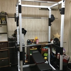 ホームジム　パワーラック　バーベルセット