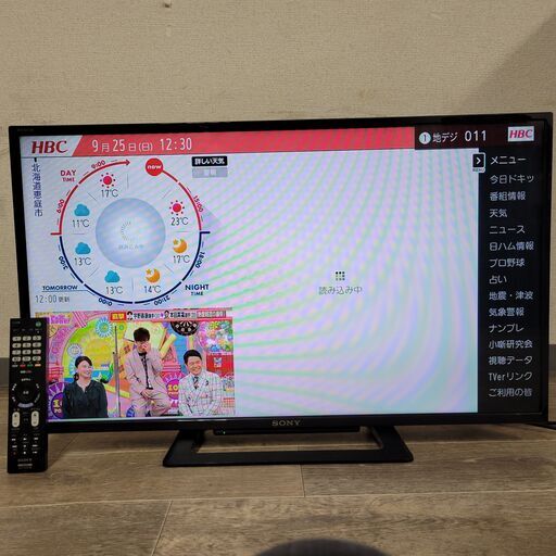 10/7 終 Panasonic/パナソニック VIERA/ビエラ 2016年製 32型液晶テレビ TH-32D305 リモコン有/動作確認済 菊E