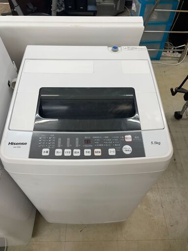 洗濯機　No.3746　ハイセンス　2019年製　5.5kg　HW-T55C　【リサイクルショップどりーむ荒田店】