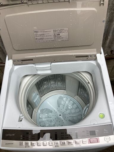 日立　8キロ　洗濯機　2019年製　BW-V80E　美品　中古　東海エリア限定　愛知県・岐阜・三重