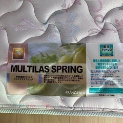 シングルベッド、マットセット美品