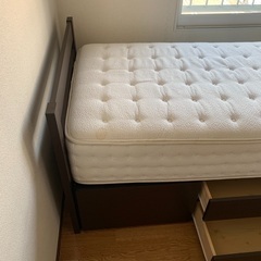 シングルベッド 収納付 マットレス付 美品