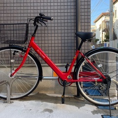 【終了】27インチ自転車譲渡【カゴ・6段ギア付】