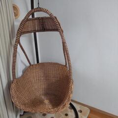 ラタン調バンキングチェア