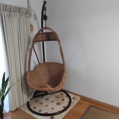 ラタン調バンキングチェア